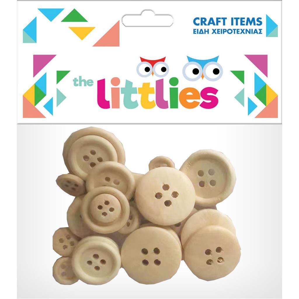 Wooden Buttons X24Pcs