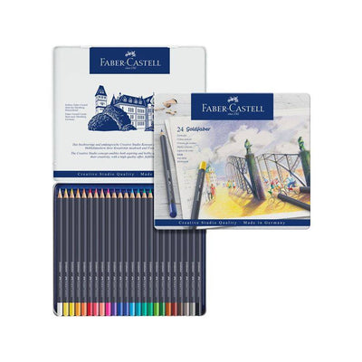 Faber Castell Goldfaber Color Pencil Tin X24 Colors