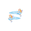 Pink Poppy Fairy Hair Clips