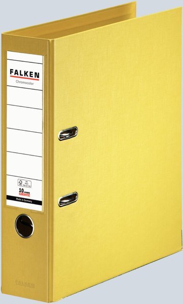 Lever Arch File A4 8Cm Yellow