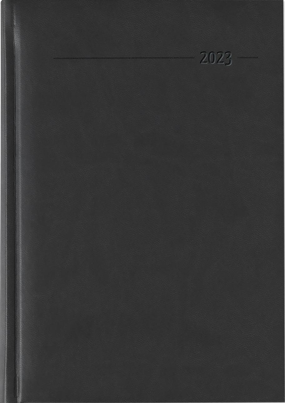 Diary A5 Paded Black One Day A Page Saturday And Sunday In One Page