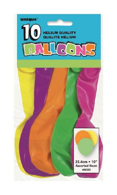 Balloons Neon X10 Helium Quality