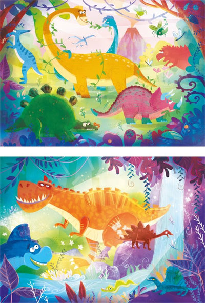 Puzzle 2X20 Funny Dinos