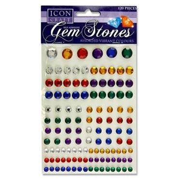  Self Adhesive Gem Stones X 120Pcs