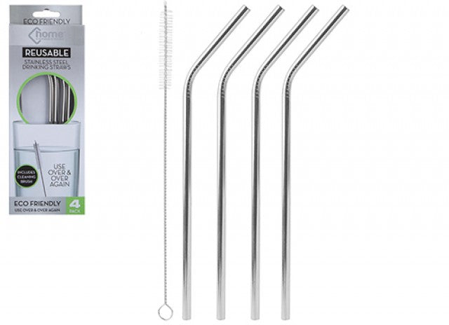 Home Connection Reusable Stainless Steel Straws