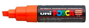 Uni Posca Paint Markers - 8Mm Chisel Orange