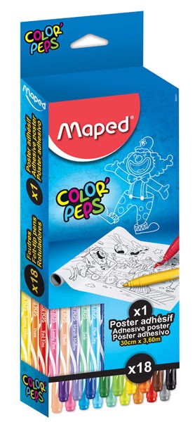 Maped Adhesive Poster Felt-Tip Pens