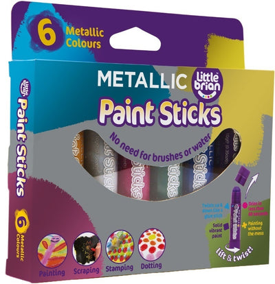 Metallic Paint Sticks  X6Pcs - Mess Free Painting