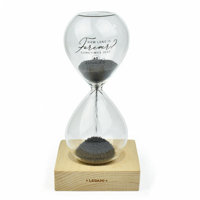 Hourglass With Metal Chips
