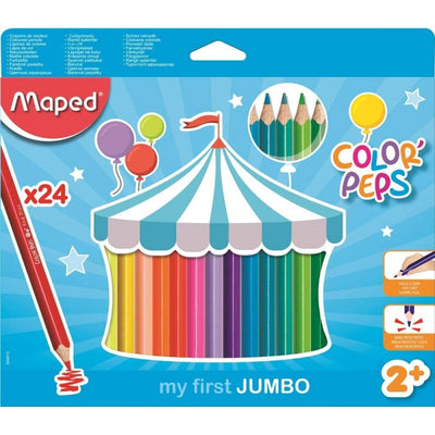 Jumbo Pencils Colours X24