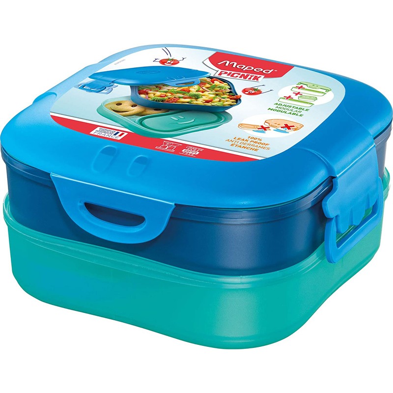 Lunch Box - 3 In 1 Blue\Light Green