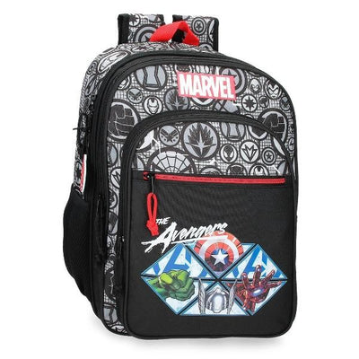 Backpack Avengers Heroes 40Cm 2 Large Zip Fit A4