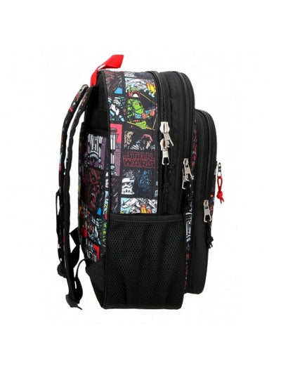 Backpack Star Wars 40Cm 2 Large Zip Fit A4