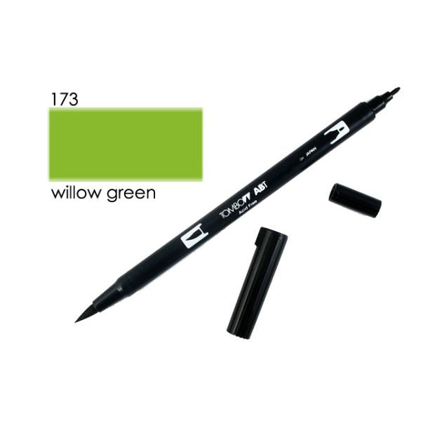 Tombow Dual Brush Pen Willow Green 173