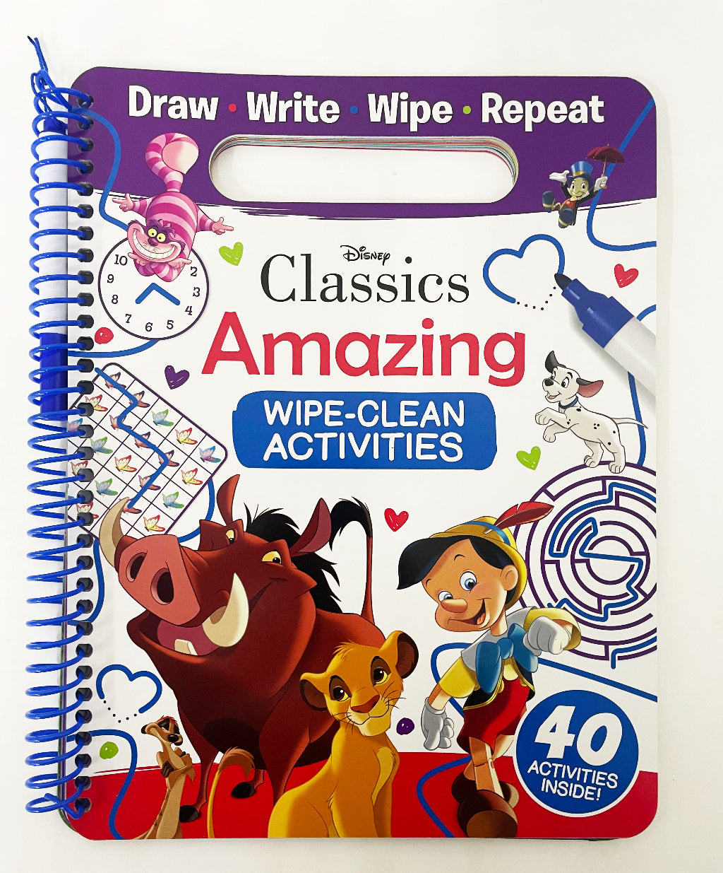 Disney Classics Wipe Clean Activity Book With Pen 