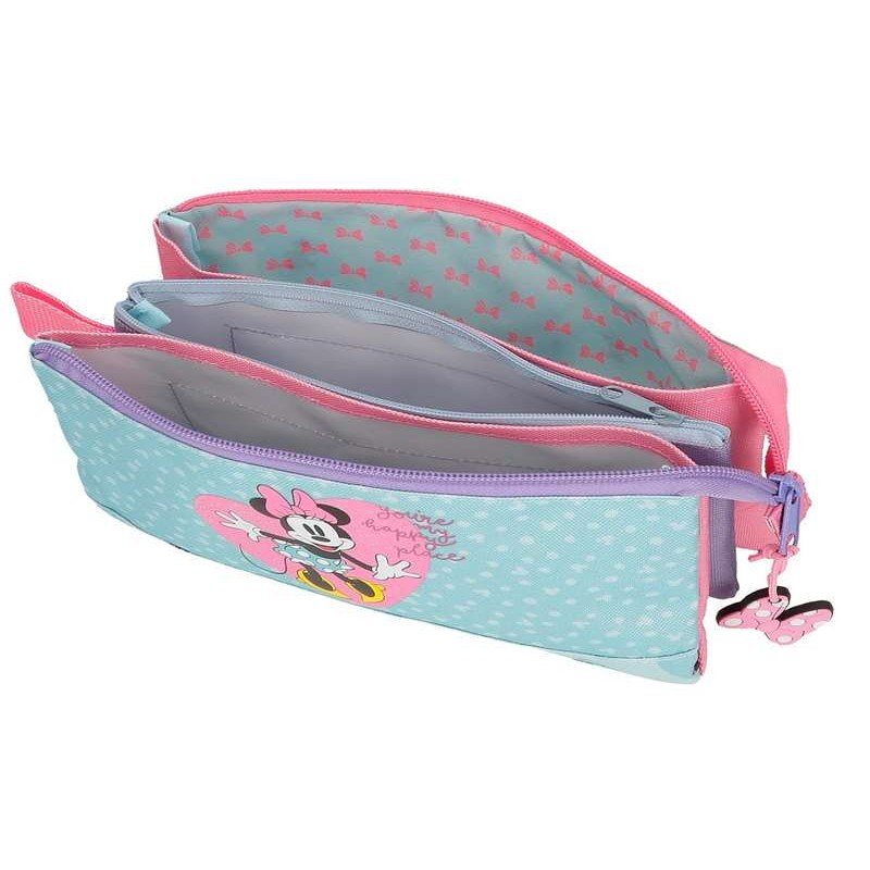 Disney Minnie My Happy Place 2 Zip 3 Pockets