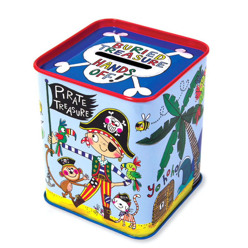 Tin Money Box – Pirate Treasure