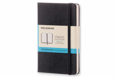 Moleskine - Hard Cover A6 Notebook Dotted Black Cover