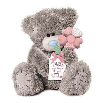 Me To You - 18Cm Mum Teddy - If Mums' Were Flowers I'D Pick You - Holding Flower