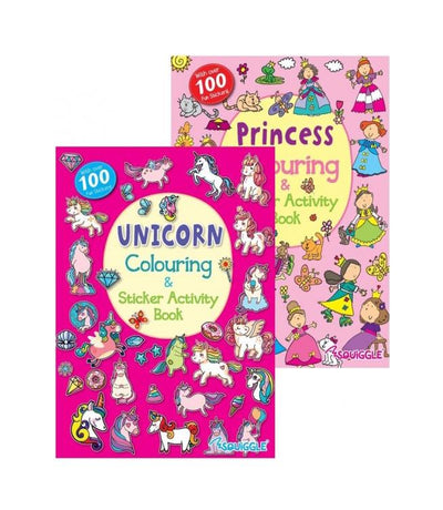 My Fun Sticker Activity Book Unicorn Or Princess Girls Book