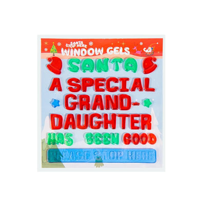 Window Gel Stickers - Santa A Special Grand Daughter