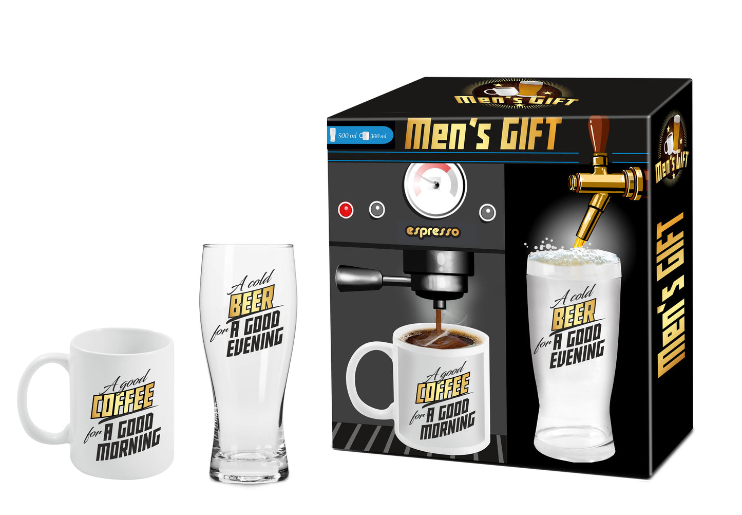 Coffee Mug And Beer Glass