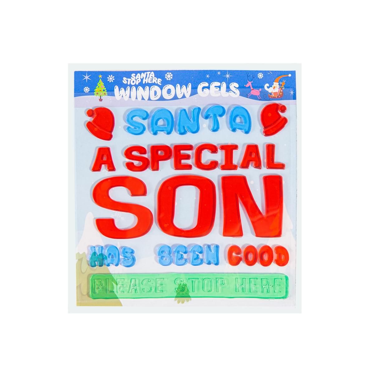 Window Gel Stickers - Santa A Special Son