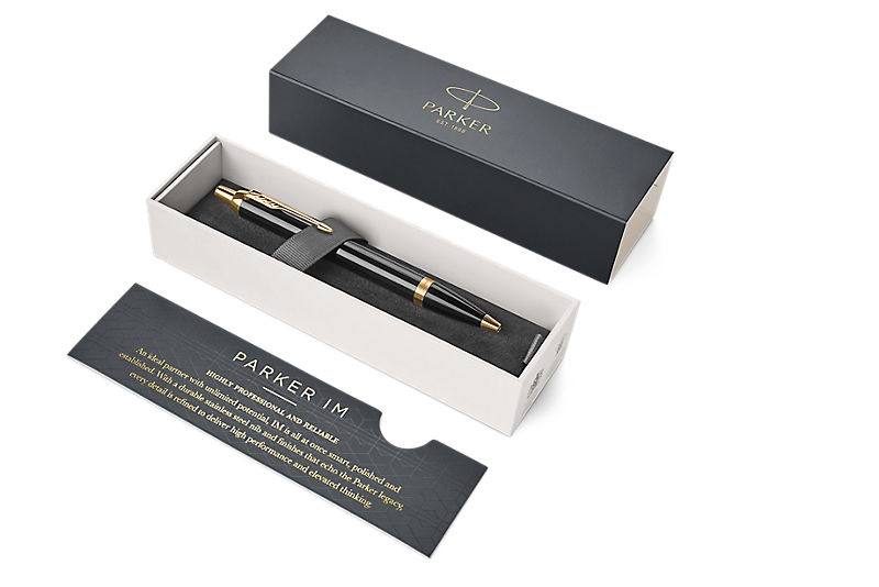 Parker Ballpoint Pen - Gloss Black Gold Trim