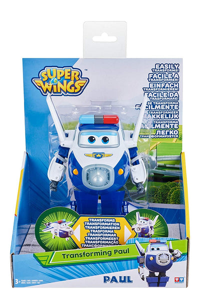Super Wings Transforming Police Paul