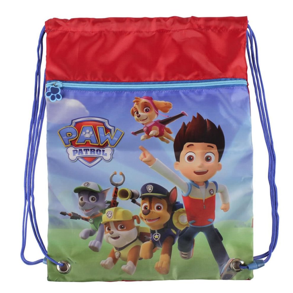 Paw Patrol String Bag With Front Zip Pocket