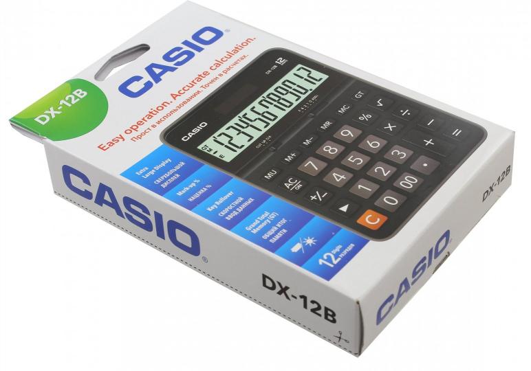 Casio Dx-12B 12 Digit Two Way Power
