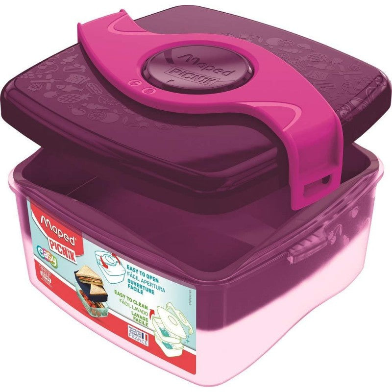 Lunch Box With 2 Compartments Pink