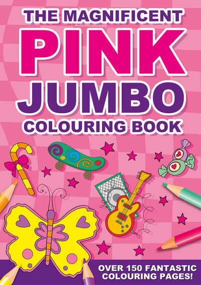 Al Jumbo Colouring Book Pink