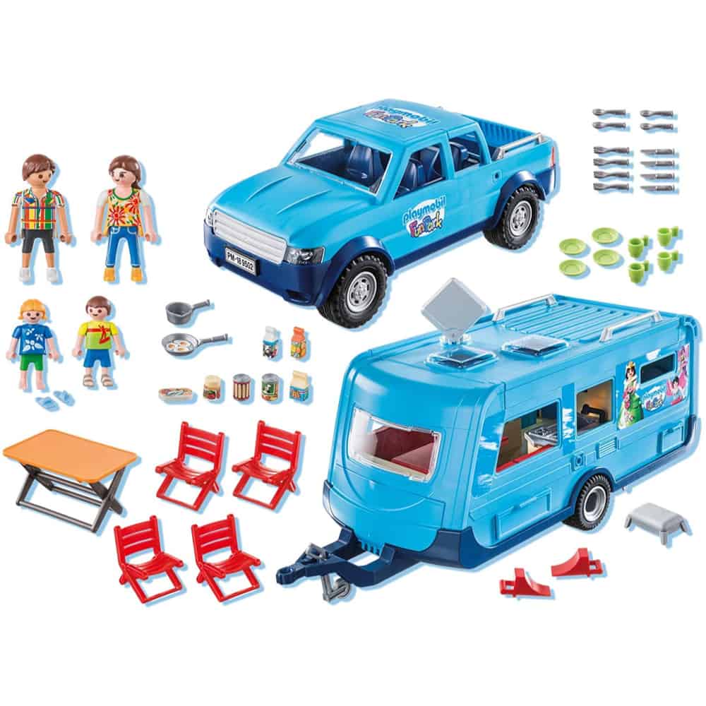 Playmobil Family Fun Jeep & Trailer 9502