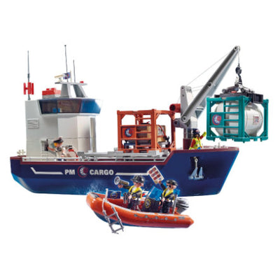 Cargo Ship With Boat 70769