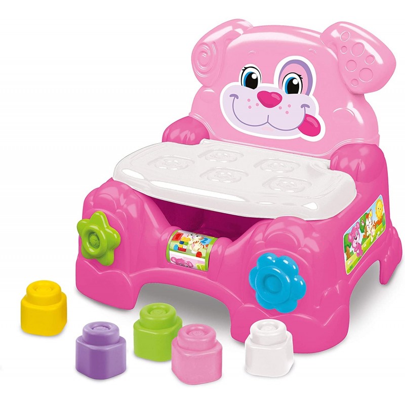 Clemmy - Baby Pink Seat With Soft Blocks