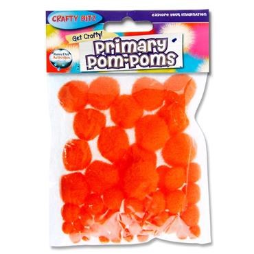 Pom Poms Orange