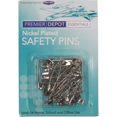 Safety Pins Nickel Plated