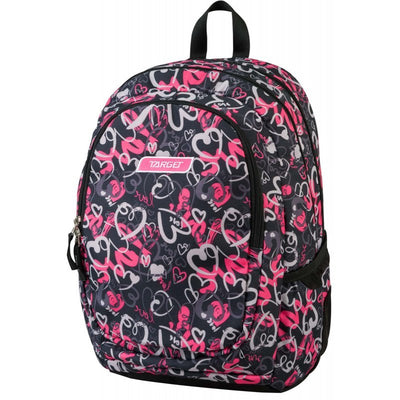 Target Large Pink \ White Hearts Backpack