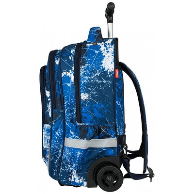 Backpack Large 3 Zip Trolley Bag Sparkling Blue