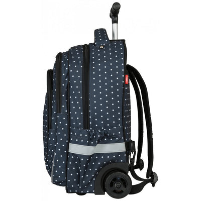 Target Trolley Dots Black - 2 zip Large bag