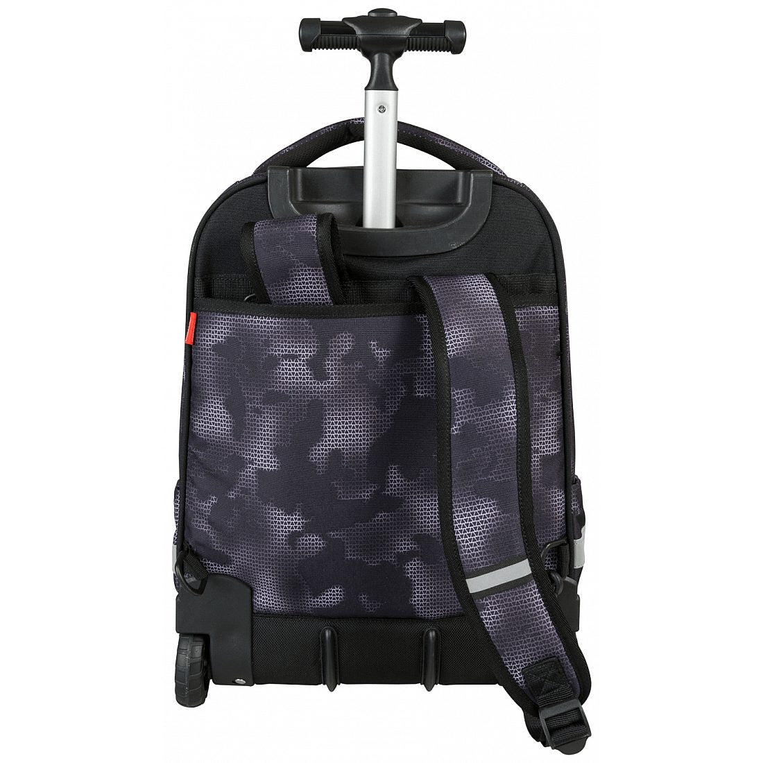 Backpack Large 3 Zip Trolley Bag Mimetic Black