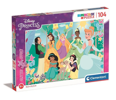 Puzzle - Disney Princess Glitter Puzzle X104Pcs