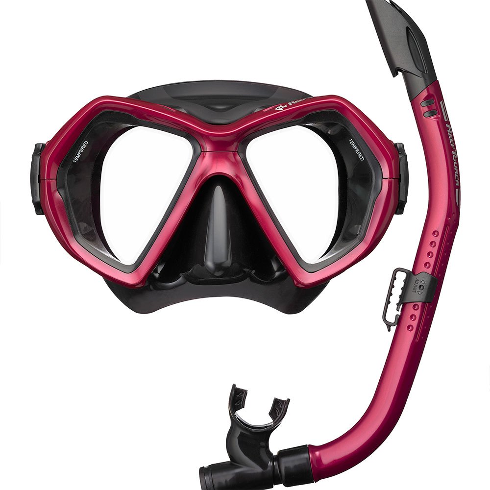 Reef Tourer Snorkelling Set Red