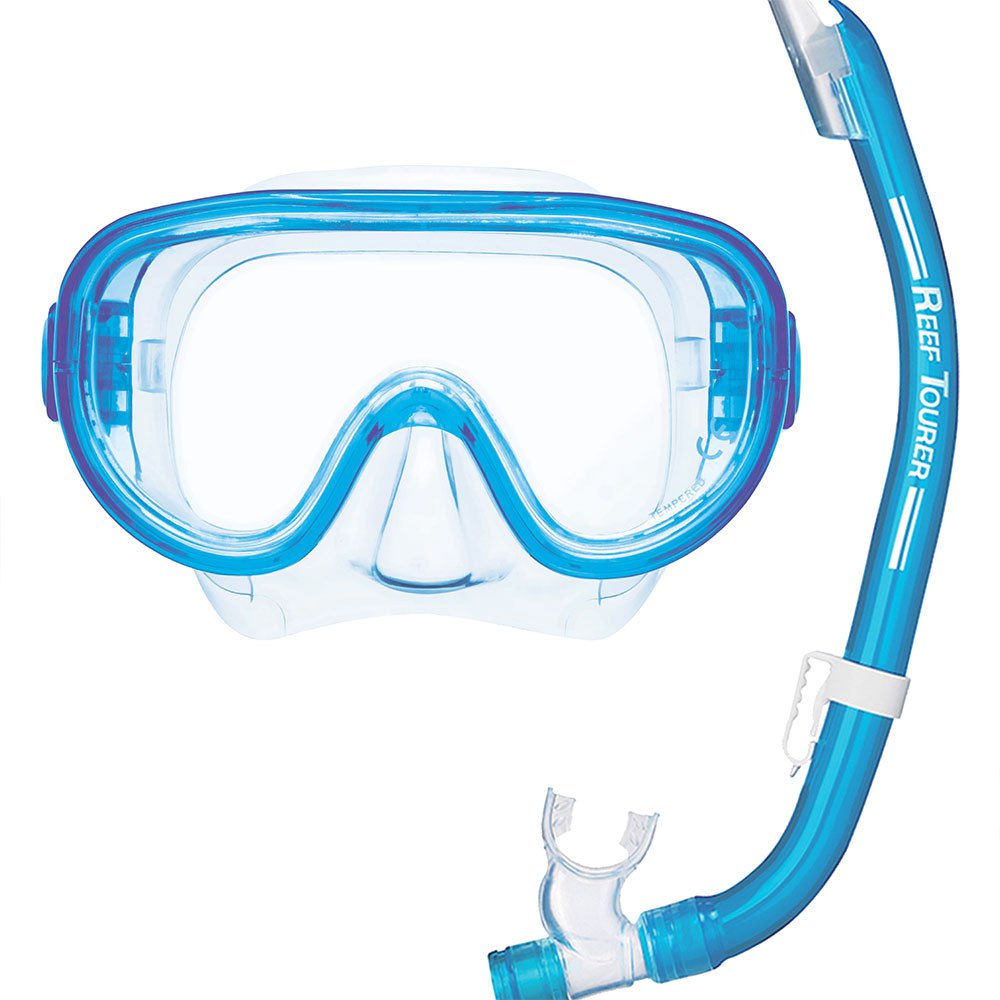 Reef Tourer Snorkelling Set Blue