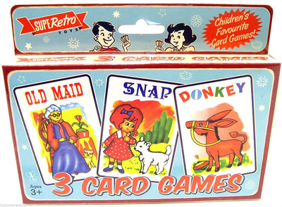 3 Card Game Old Maid-Snap-Donkey
