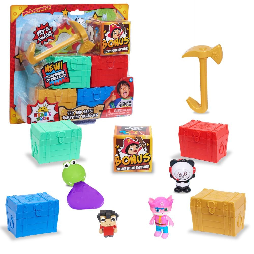 Ryan'S World Pry And Smash Surprise Treasure - 6Pc