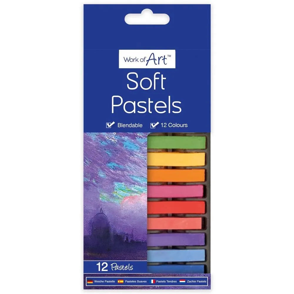 Soft Pastels X 12 Blendable Colours