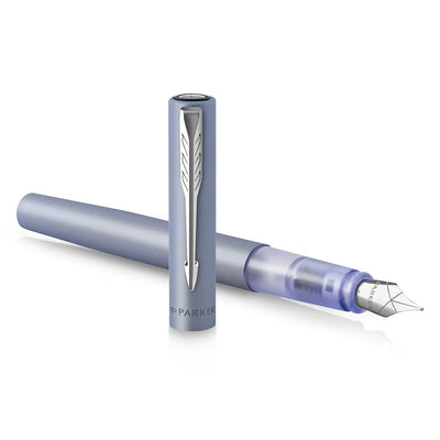 Parker Vector Silver Blue Fountin Pen