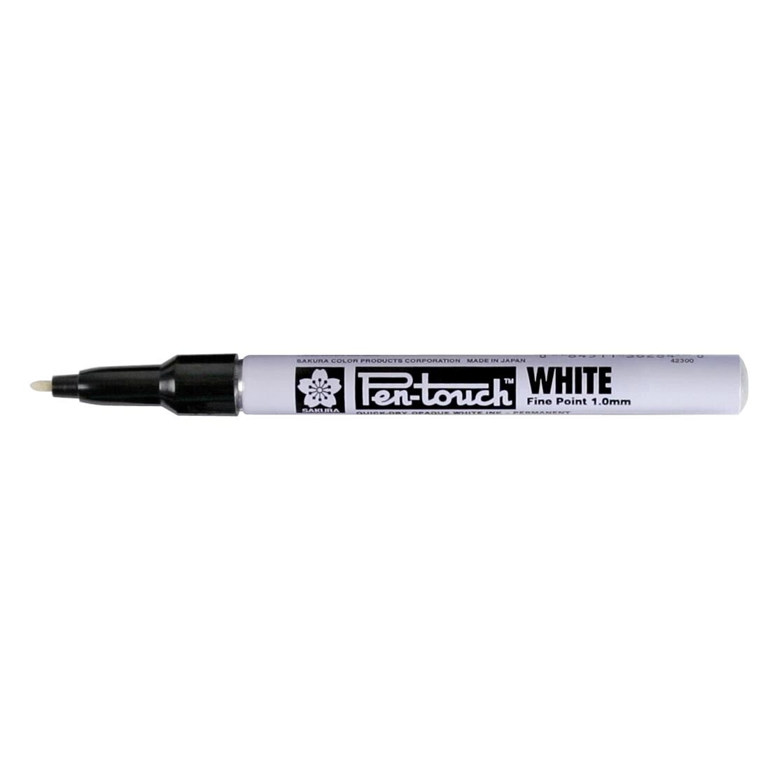 Marker Permanent Fine Tip White 1.00Mm